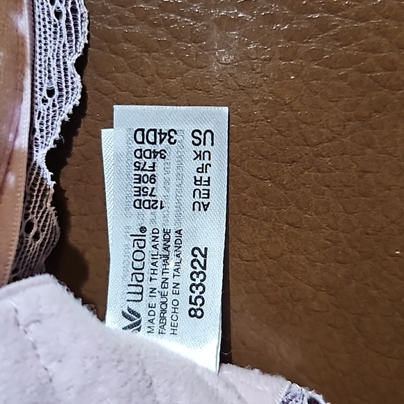 Wacoal Instant Icon Contour T-Shirt Underwire Pink Floral Lace Bra Lined Padded - Picture 3 of 3